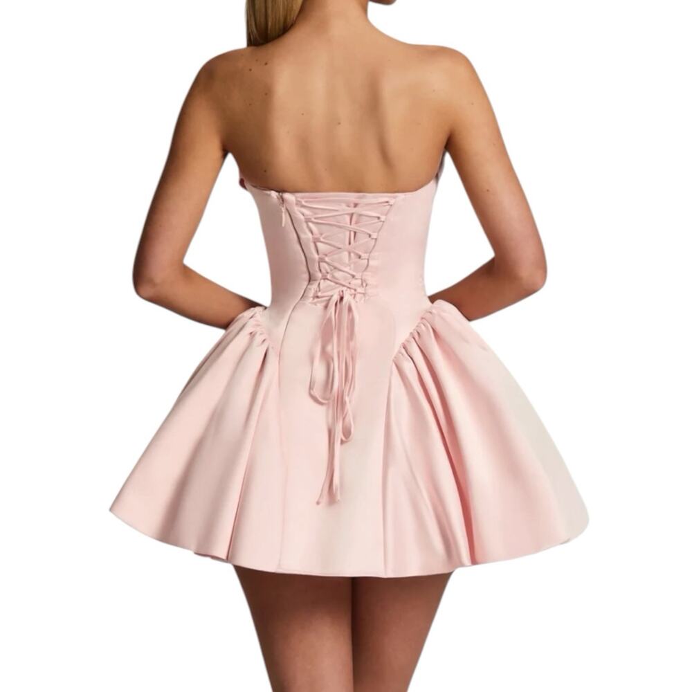 NWT Baby Boo Trinity Mini Dress Blush Pink Size Medium - Picture 2 of 9